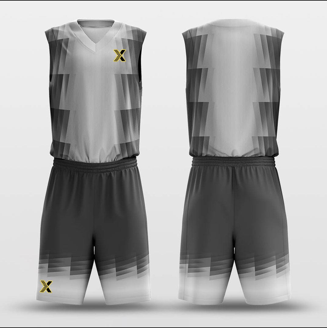 Cikers Sports Grey Belt - Custom Sublimated Basketball Jersey Set