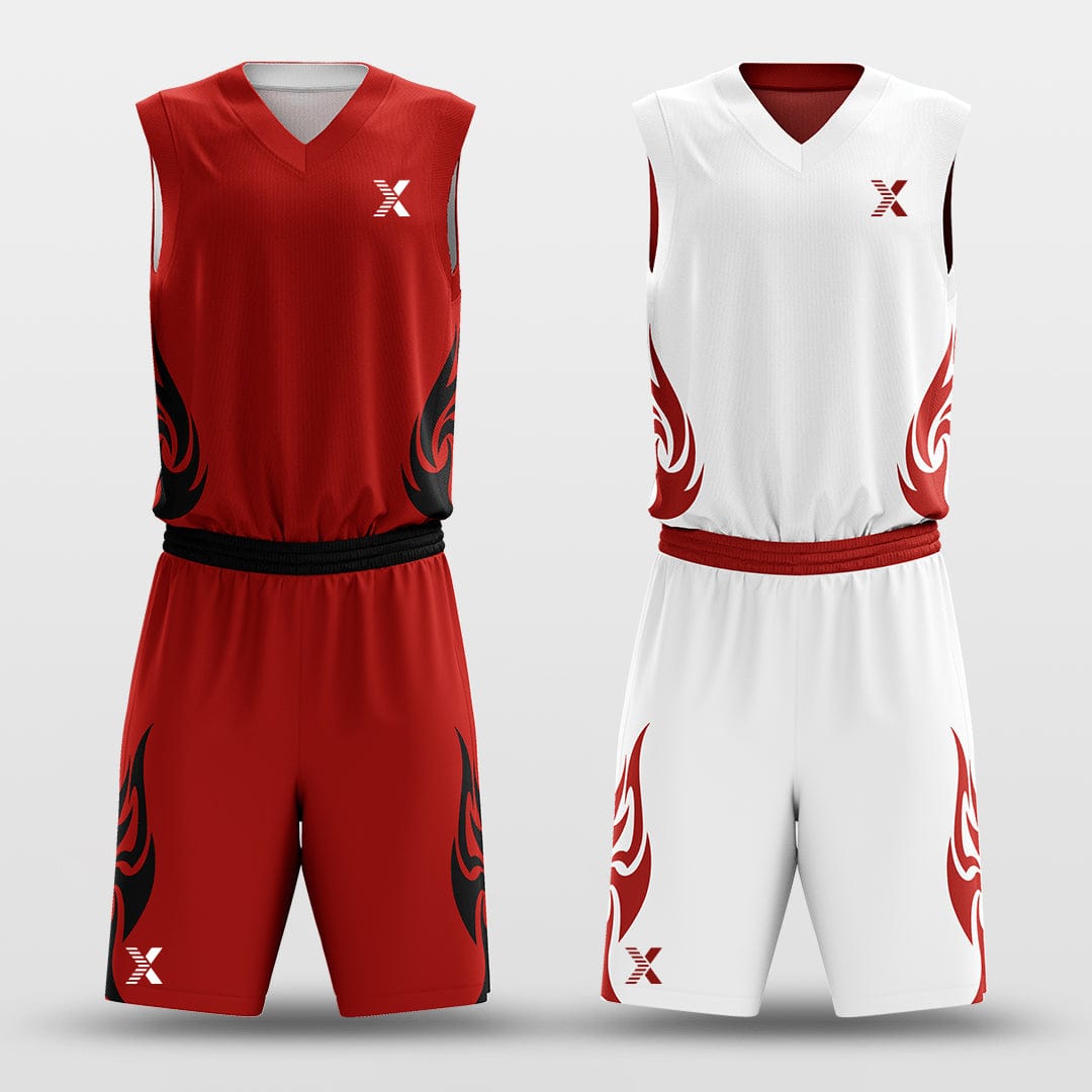 Cikers Sports Heat - Customized Reversible Sublimated Basketball Set