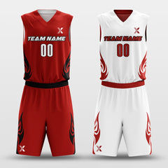 Cikers Sports Heat - Customized Reversible Sublimated Basketball Set