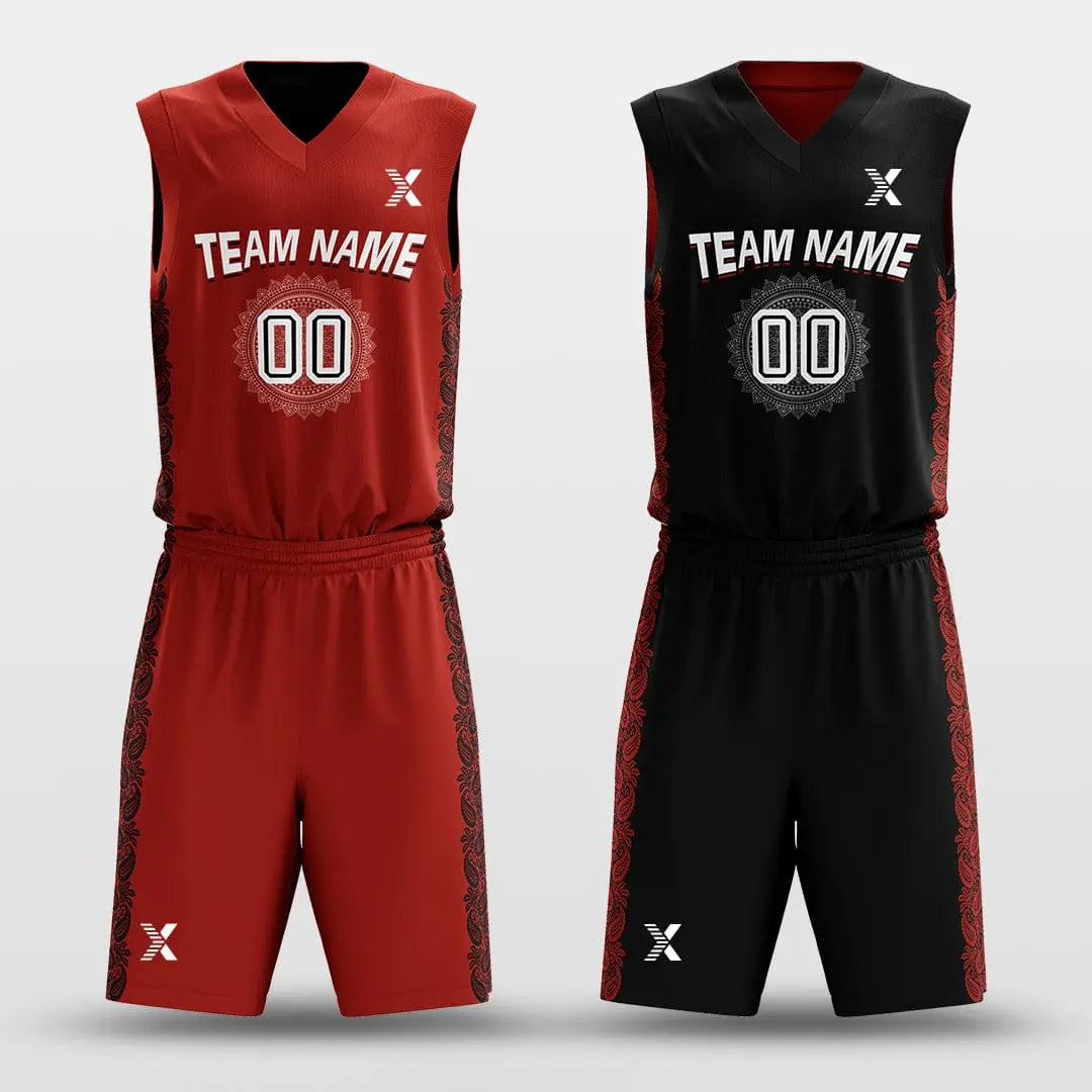 Cikers Sports Ice Flower - Customized Reversible Sublimated Basketball Set