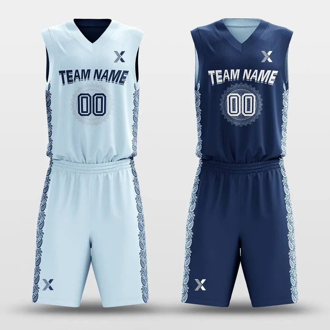 Cikers Sports Ice Flower - Customized Reversible Sublimated Basketball Set