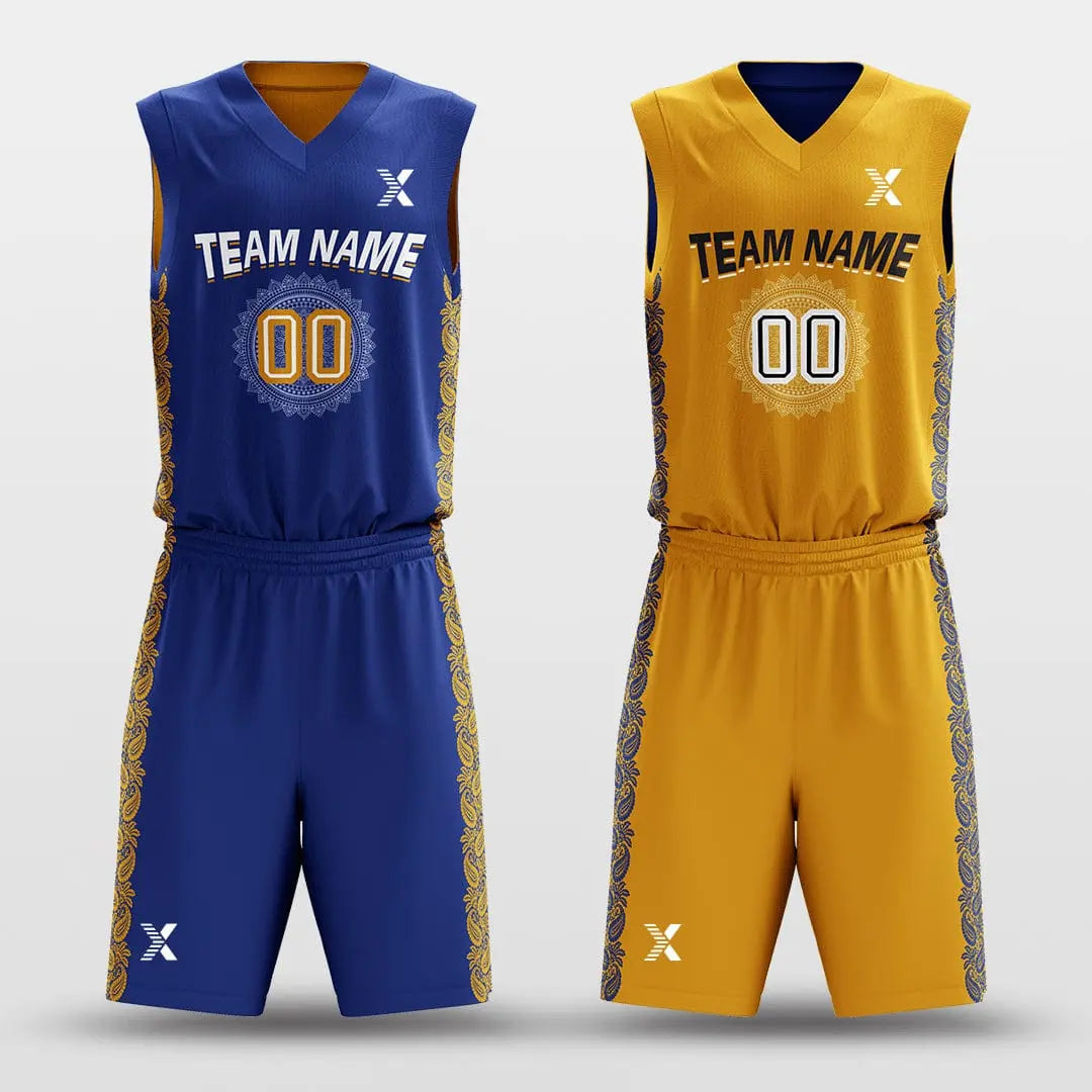 Cikers Sports Ice Flower - Customized Reversible Sublimated Basketball Set