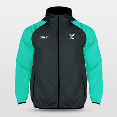 Cikers Sports Jackets Black / S Green Tech - Customized Hooded Waterproof Sports Jacket