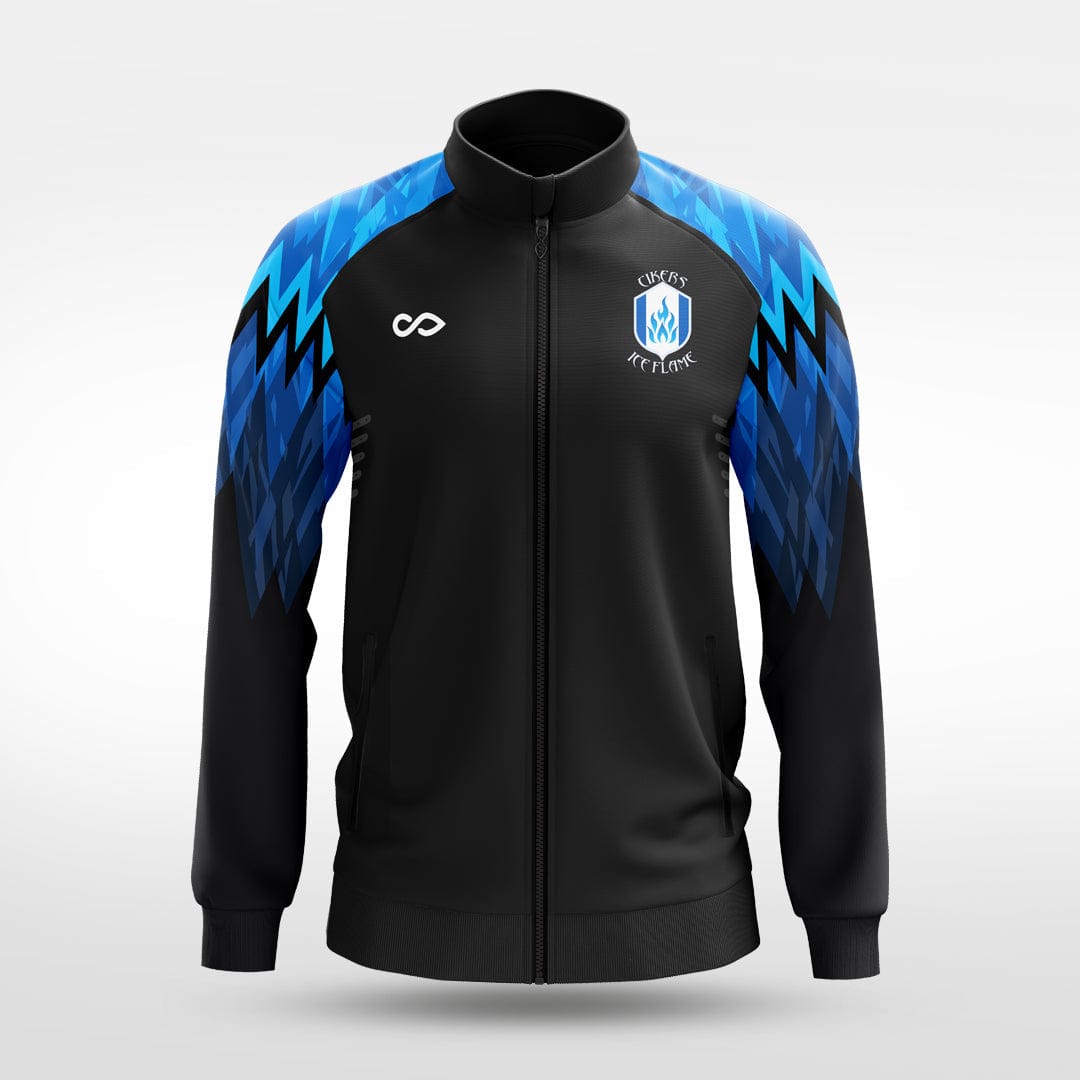 Cikers Sports Jackets black / S Ice Flame - Customized Men's Sublimated Full-Zip Jacket