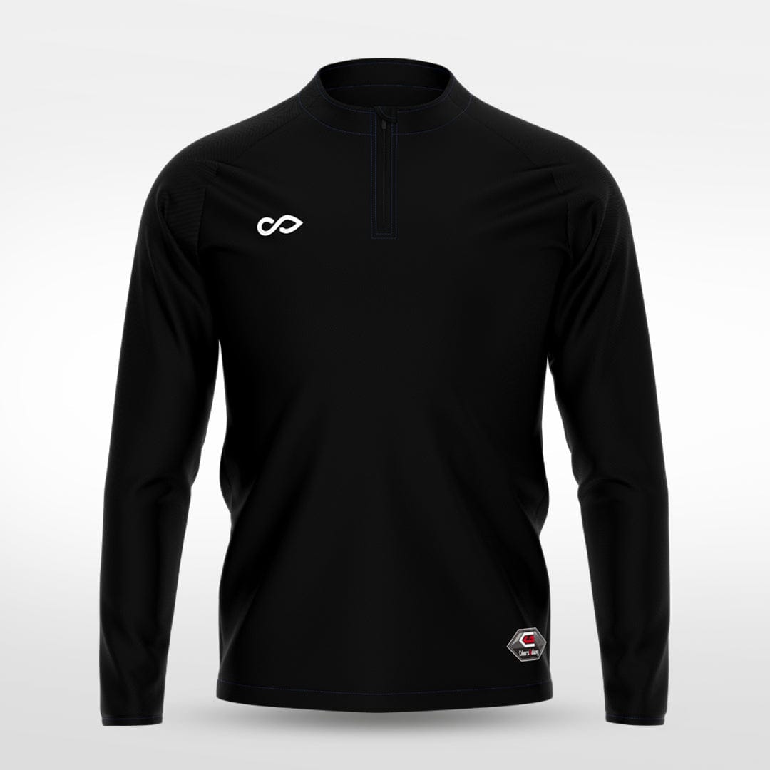 Cikers Sports Jackets black / S Pure Colors - Customized Men's 1/4 Zip Jacket