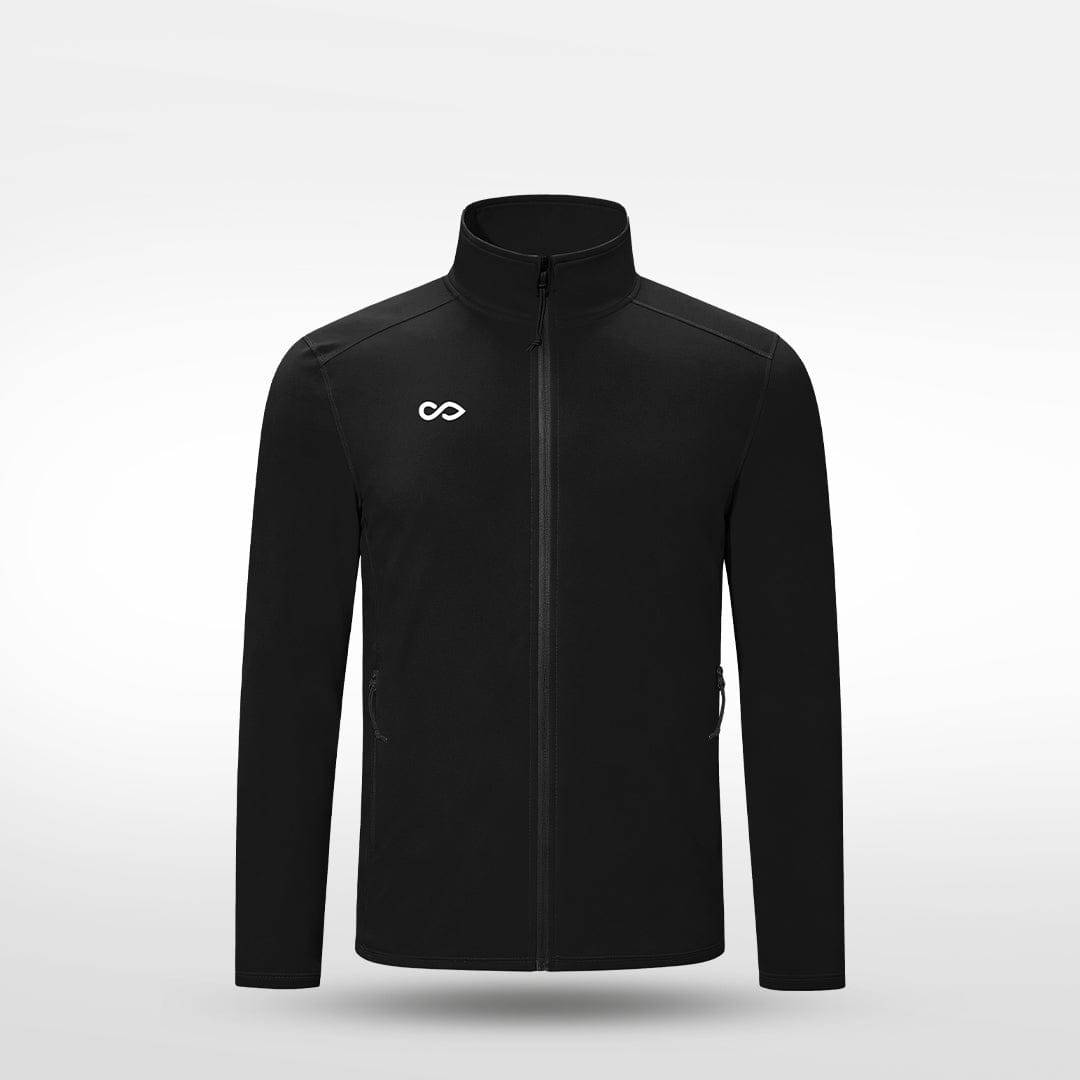 Cikers Sports Jackets Black / S Stand-up collar winter fleece - Customized Full-Zip Jacket with Hoodie