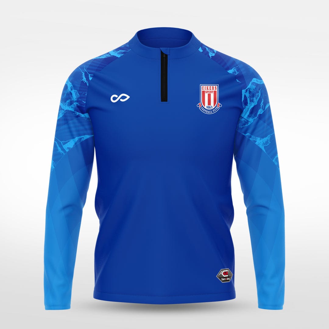 Cikers Sports Jackets Blue / S Beautiful landscapes - Customized Kids 1/4 Zip Jacket