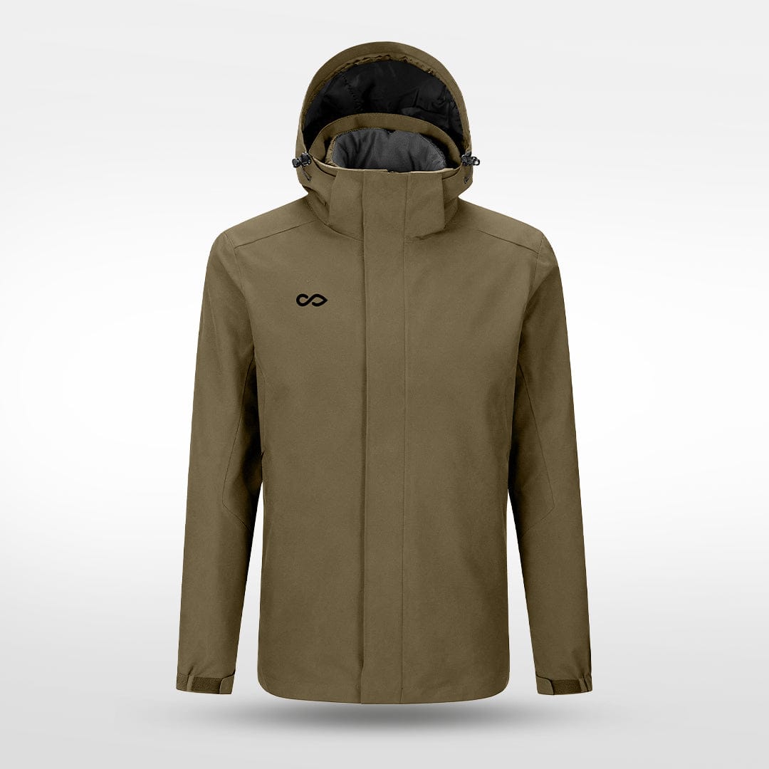 Cikers Sports Jackets brown / S Winter down jacket with detachable hood - Rash Jacket