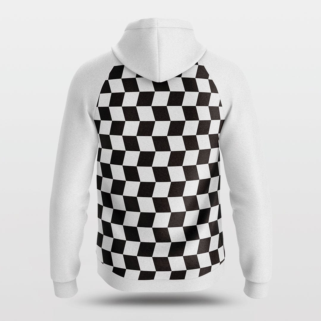 Cikers Sports Jackets Checkerboard - Customized Loose-Fit training Hoodie