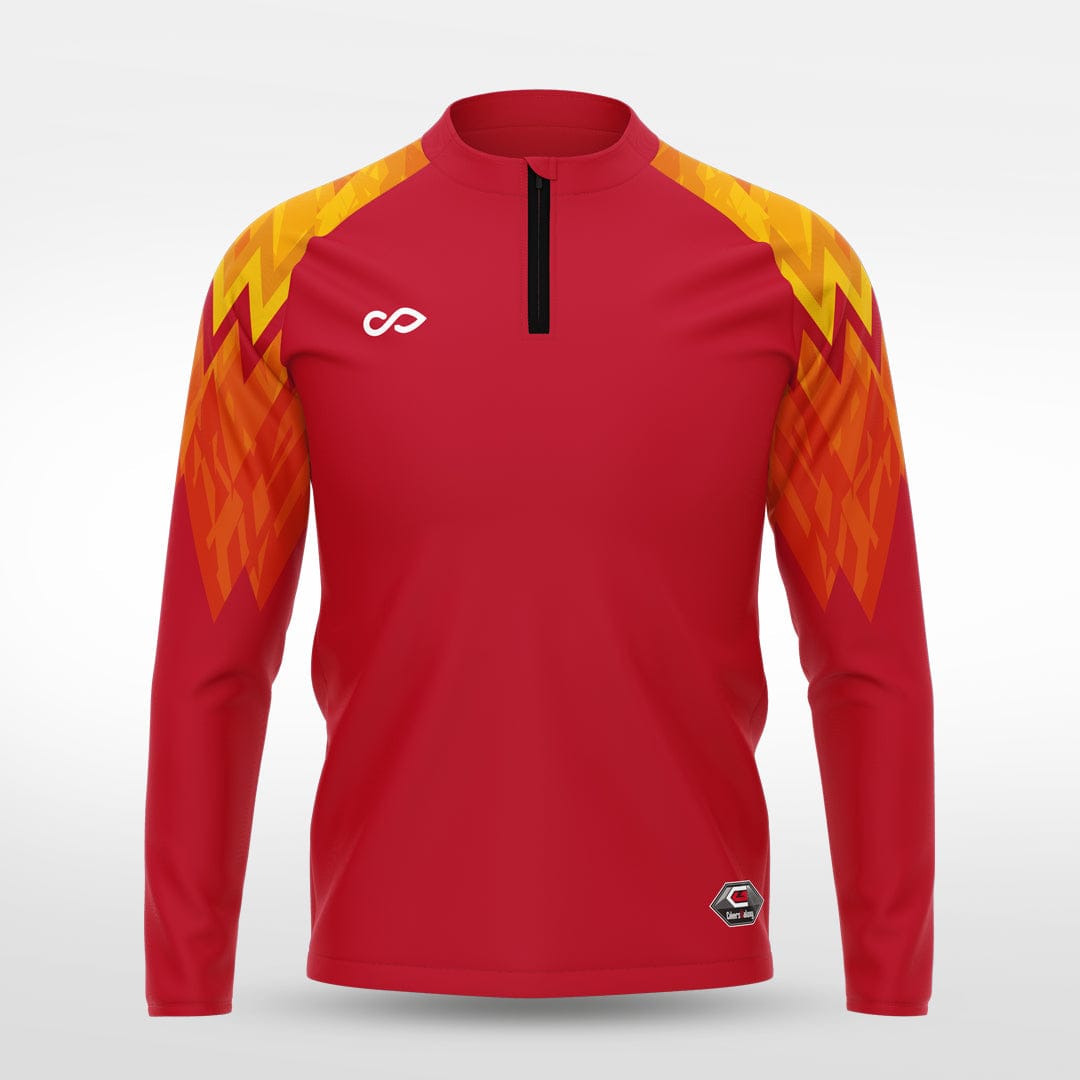 Cikers Sports Jackets Ice Flame - Customized Kids 1/4 Zip Jacket