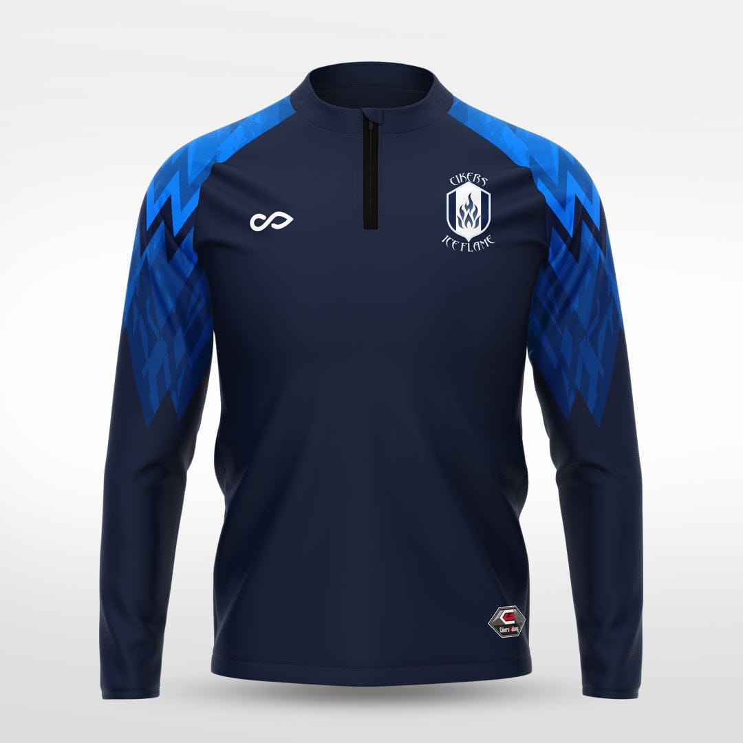 Cikers Sports Jackets Ice Flame - Customized Kids 1/4 Zip Jacket