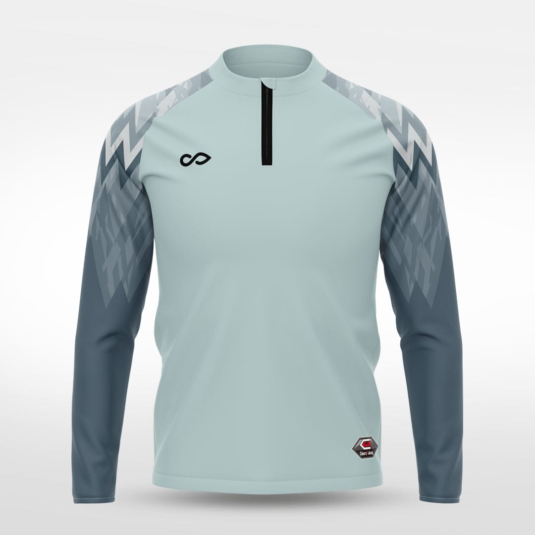 Cikers Sports Jackets Ice Flame - Customized Men's 1/4 Zip Jacket