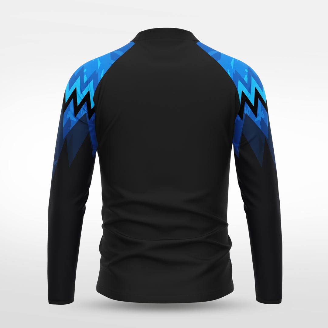 Cikers Sports Jackets Ice Flame - Customized Men's 1/4 Zip Jacket