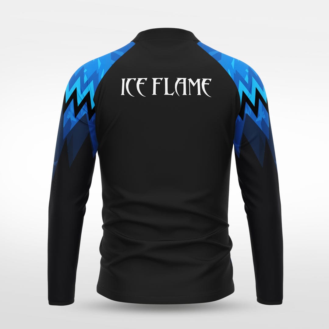 Cikers Sports Jackets Ice Flame - Customized Men's 1/4 Zip Jacket