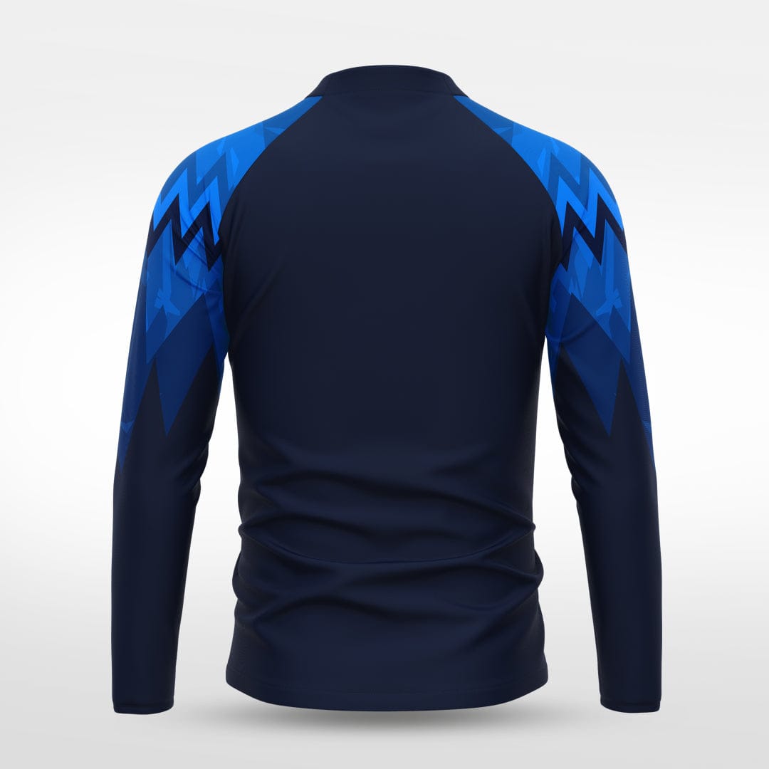 Cikers Sports Jackets Ice Flame - Customized Men's 1/4 Zip Jacket