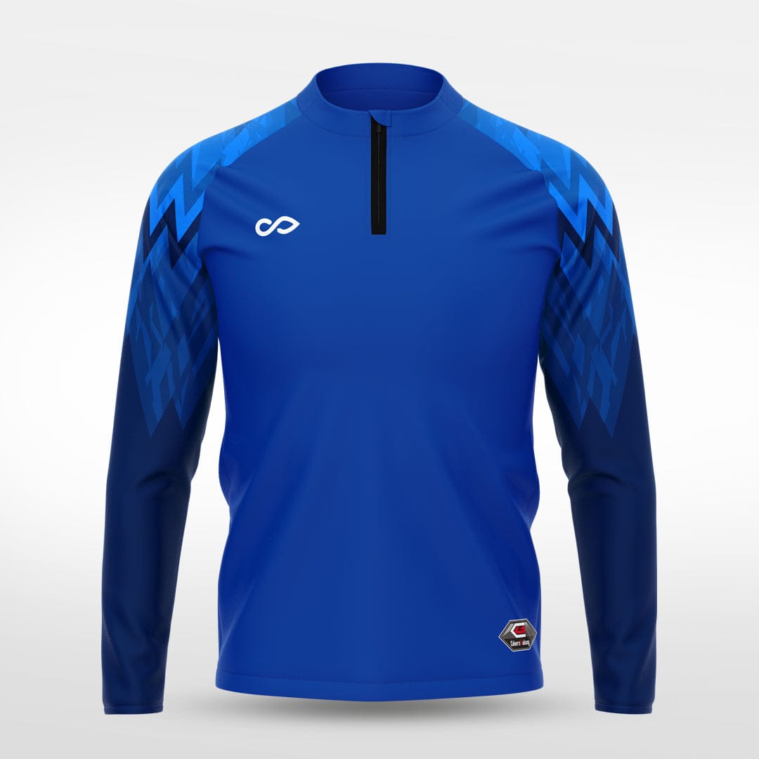 Cikers Sports Jackets Ice Flame - Customized Men's 1/4 Zip Jacket