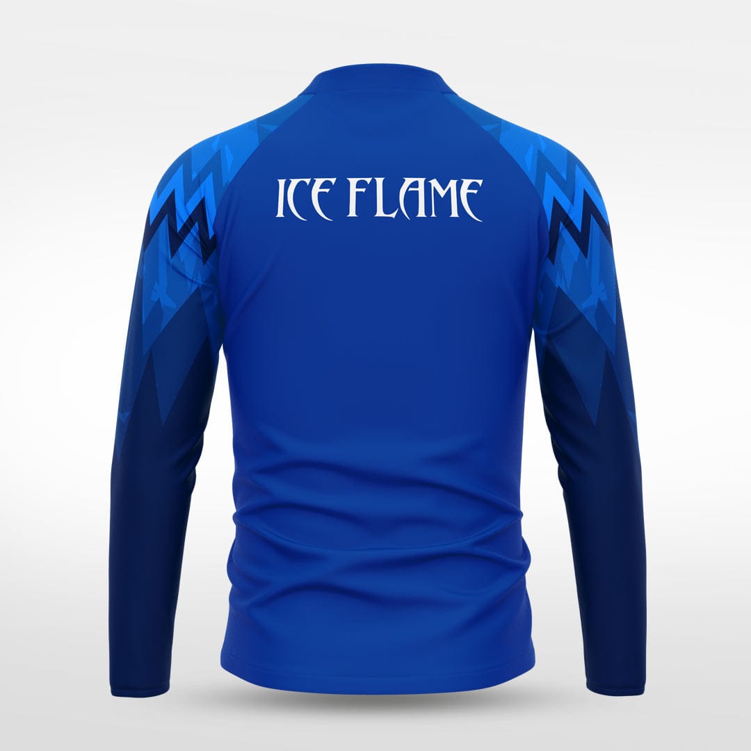 Cikers Sports Jackets Ice Flame - Customized Men's 1/4 Zip Jacket