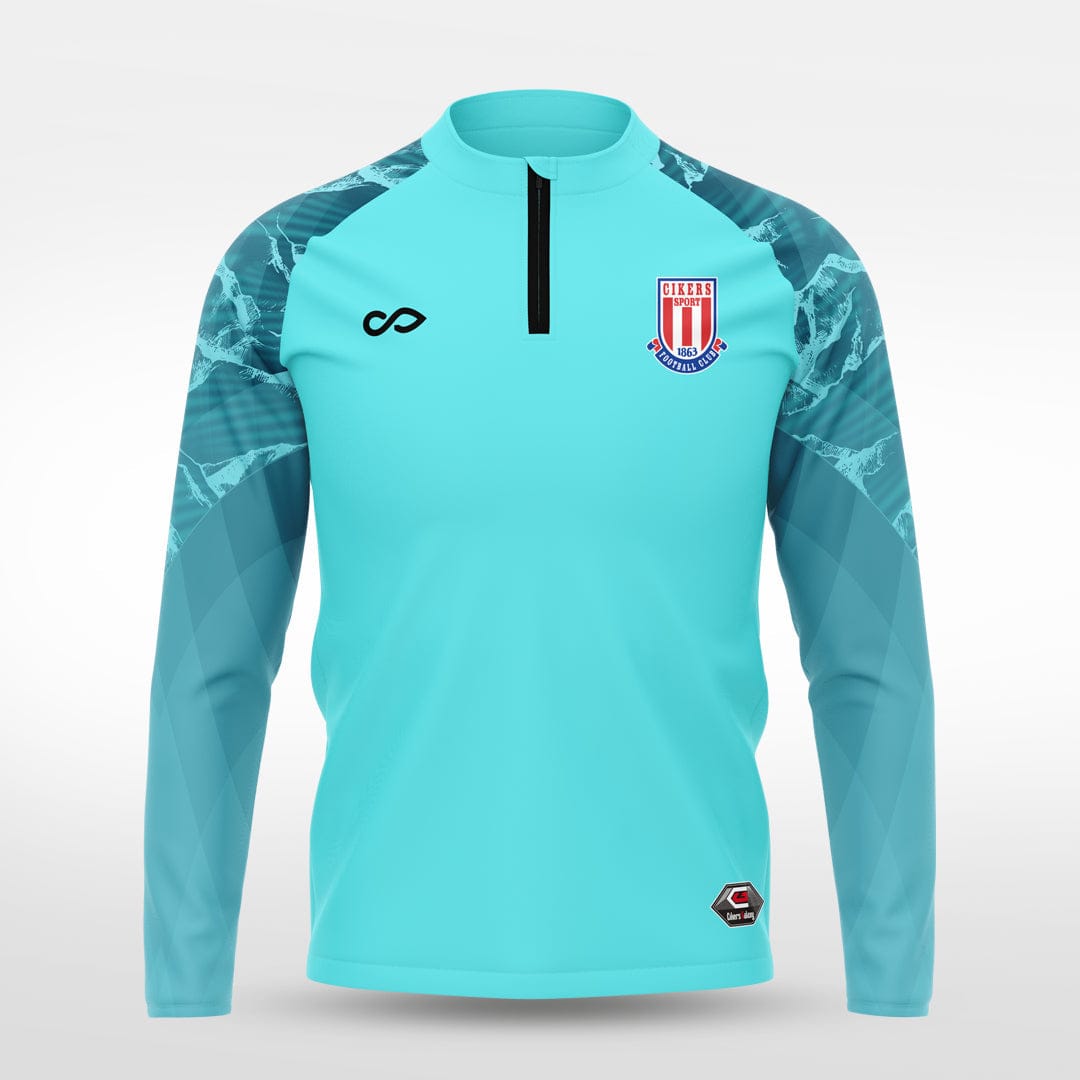 Cikers Sports Jackets Mint / S Beautiful landscapes - Customized Men's 1/4 Zip Jacket