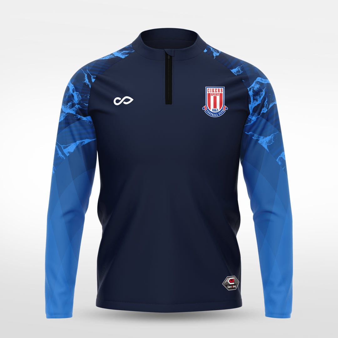 Cikers Sports Jackets Navy blue / S Beautiful landscapes - Customized Men's 1/4 Zip Jacket