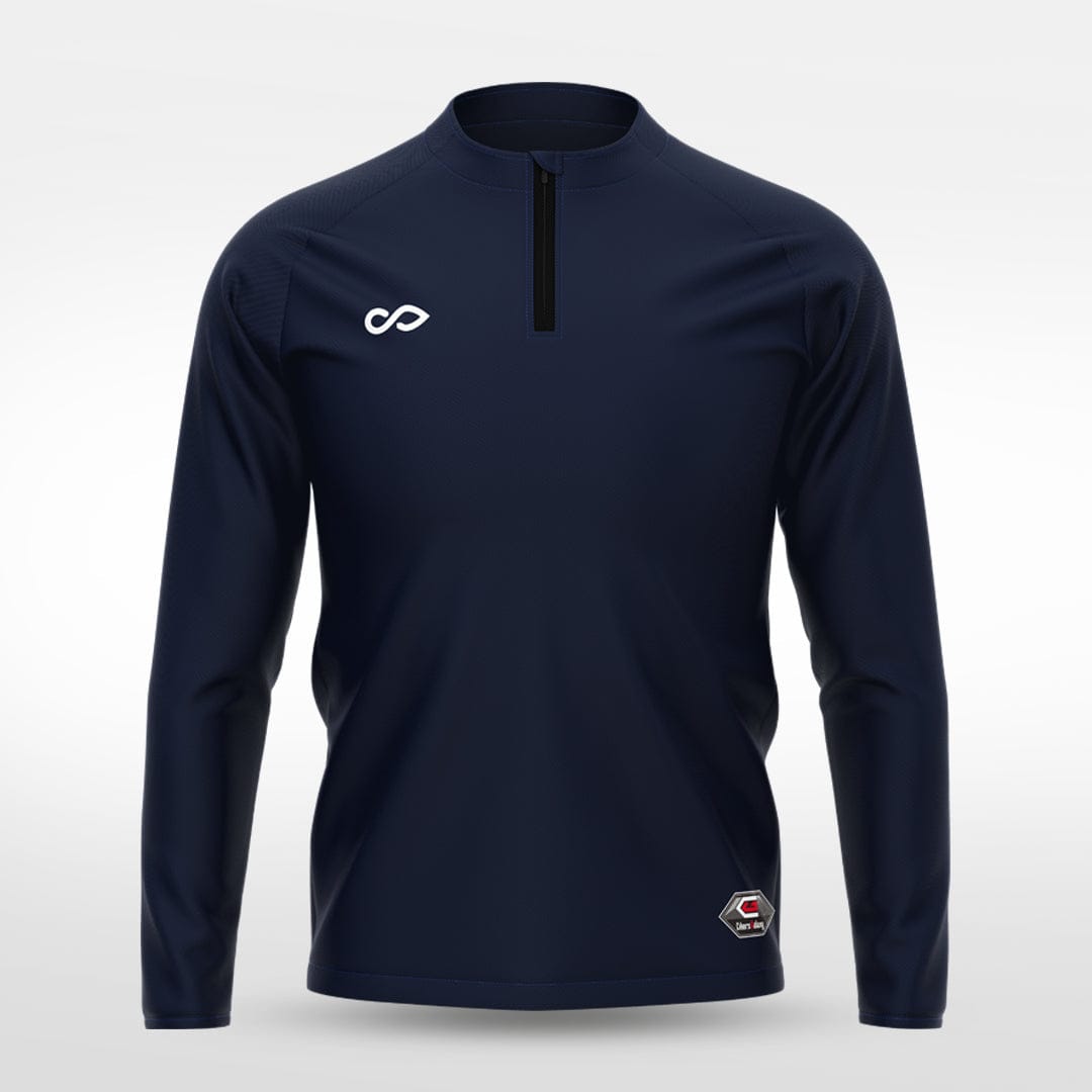 Cikers Sports Jackets Navy Blue / S Pure Colors - Customized Kids 1/4 Zip Jacket