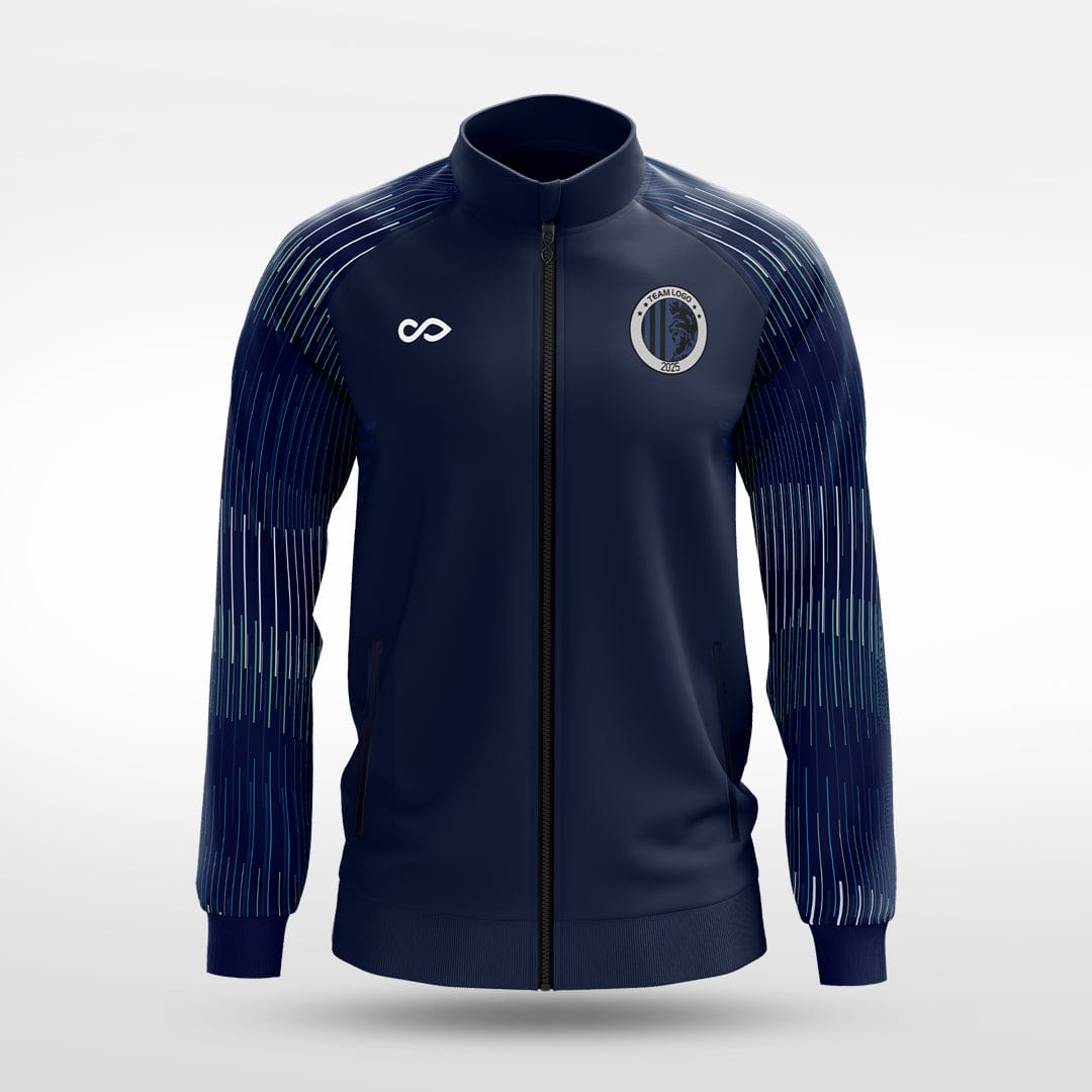 Cikers Sports Jackets Navy Blue / S Star Trails - Customized Men's Sublimated Full-Zip Jacket