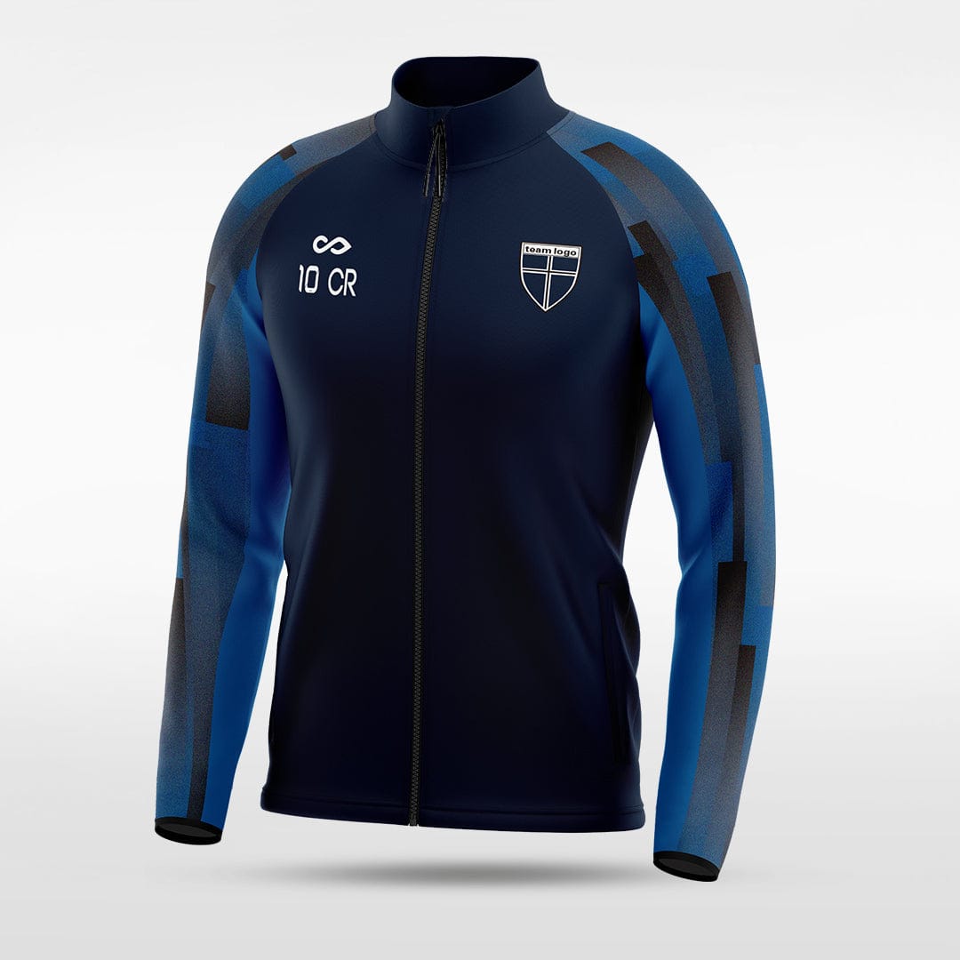 Cikers Sports Jackets Navy Blue / S Urban Forest - Customized Men's Sublimated Full-Zip Jacket - AS413XFB3