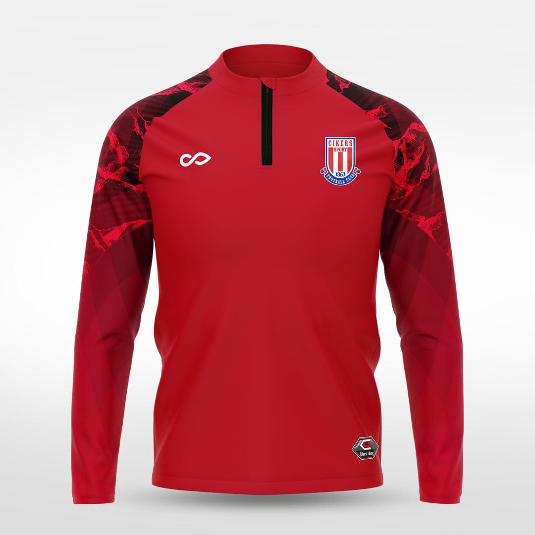 Cikers Sports Jackets Red / S Beautiful landscapes - Customized Men's 1/4 Zip Jacket