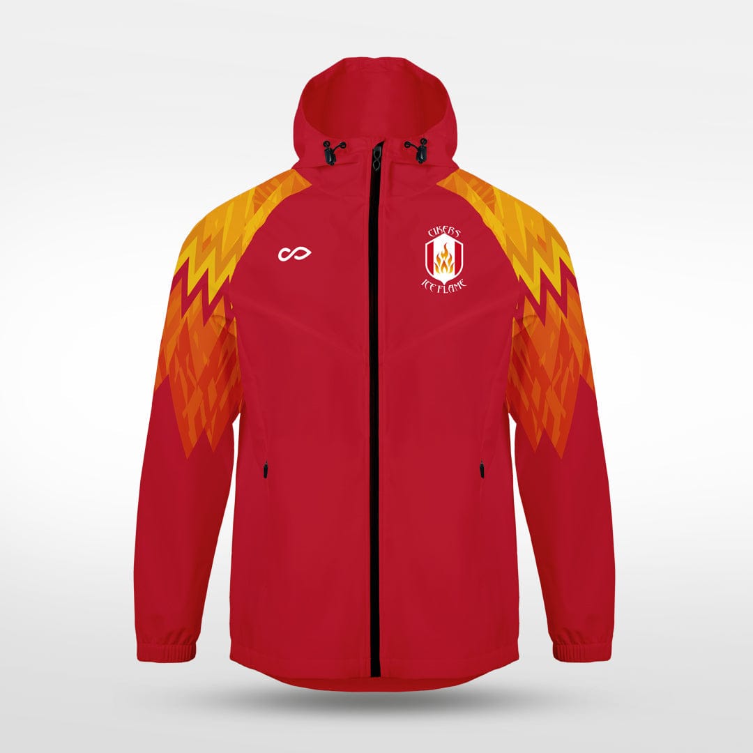 Cikers Sports Jackets red / S Ice Flame- Customized Kids Windbreaker
