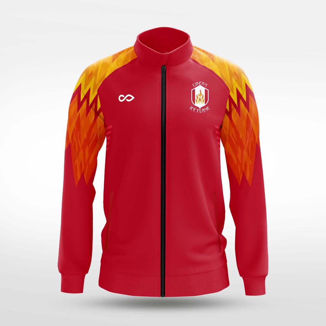 Cikers Sports Jackets red / S Ice Flame - Customized Men's Sublimated Full-Zip Jacket