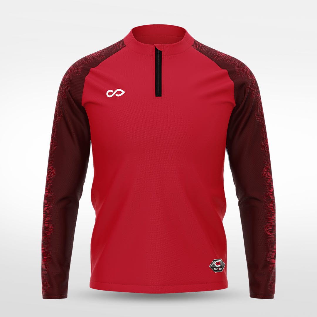 Cikers Sports Jackets Red / S Night Shadow - Customized Men's 1/4 Zip Jacket