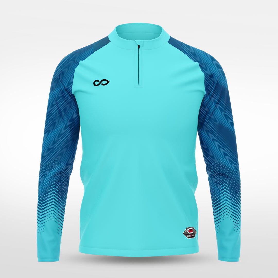 Cikers Sports Jackets Ripples of Time - Customized Men's 1/4 Zip Jacket