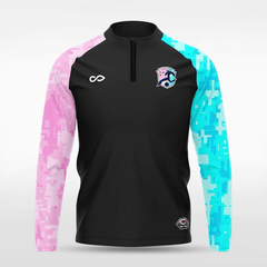 Cikers Sports Jackets Sun and Moon Shining Together - Customized Kids 1/4 Zip Jacket