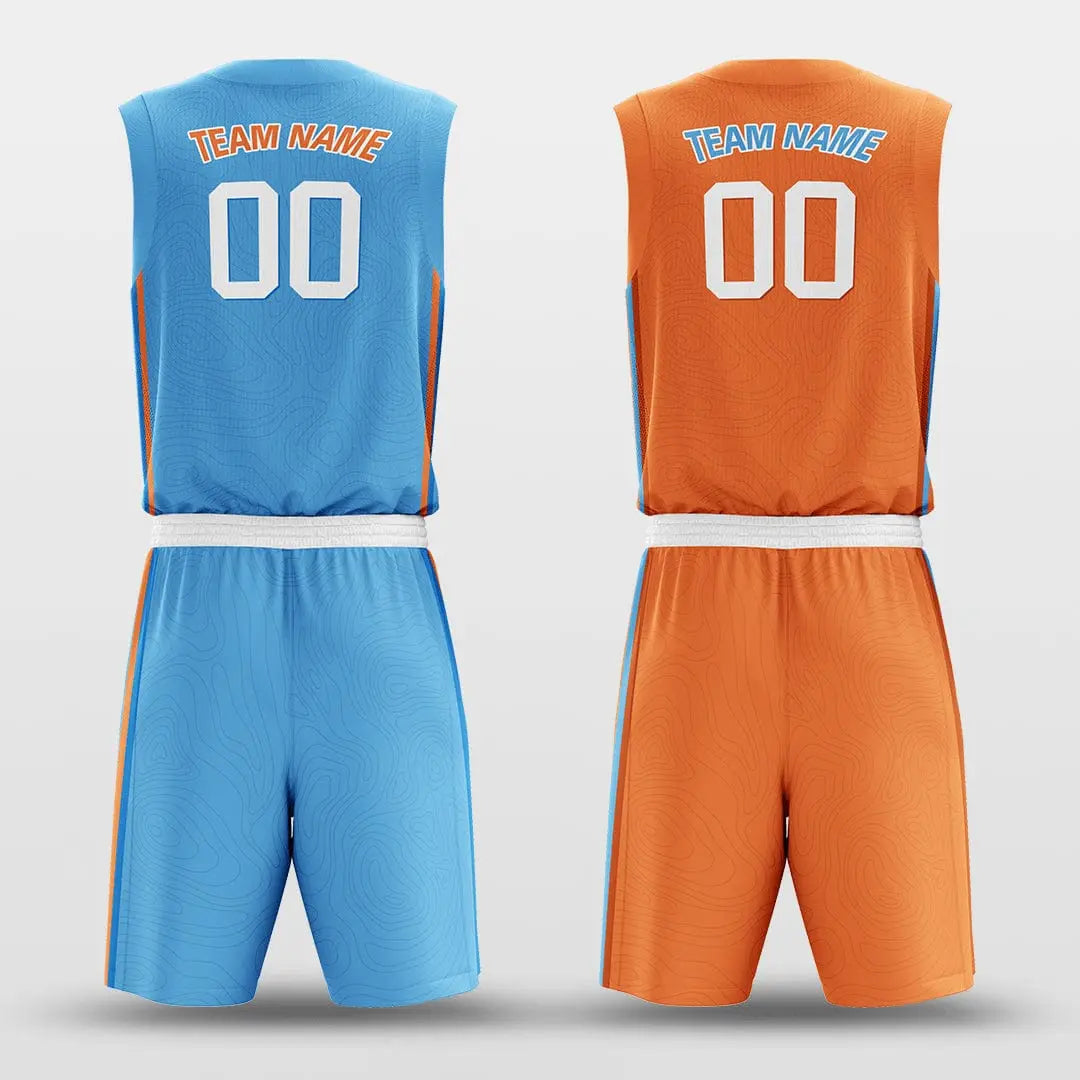 Cikers Sports Lake - Customized Reversible Sublimated Basketball Set