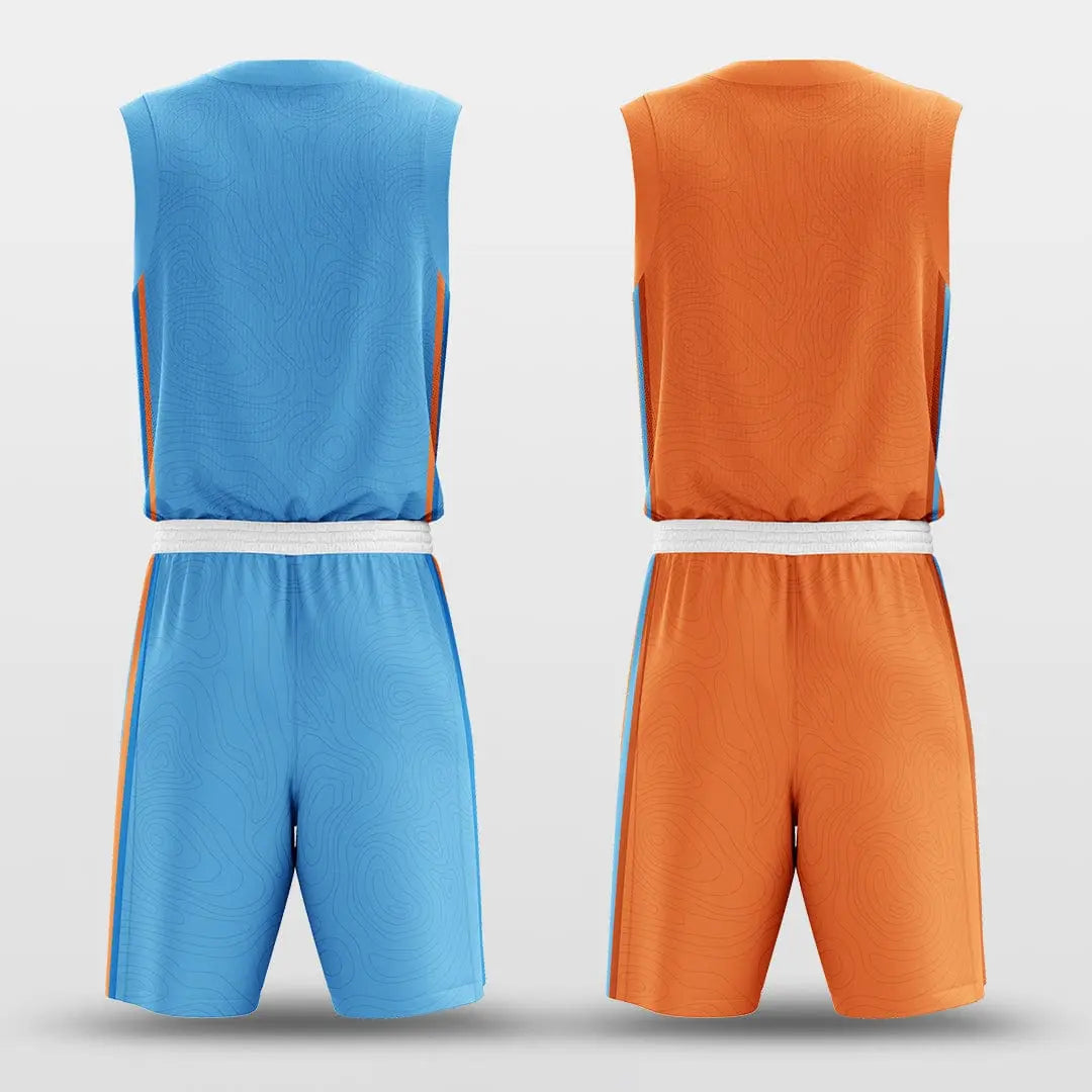 Cikers Sports Lake - Customized Reversible Sublimated Basketball Set