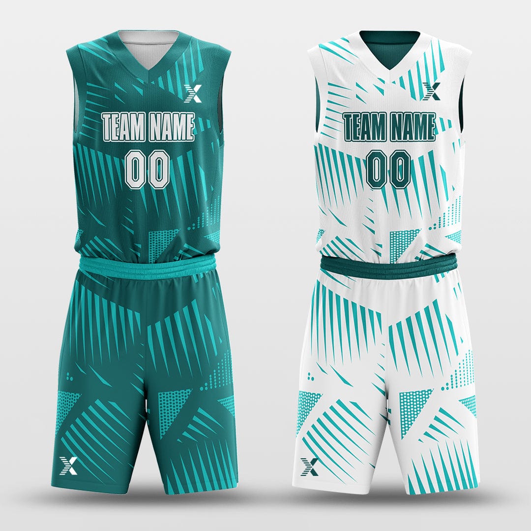 Cikers Sports Mint - Customized Reversible Sublimated Basketball Set
