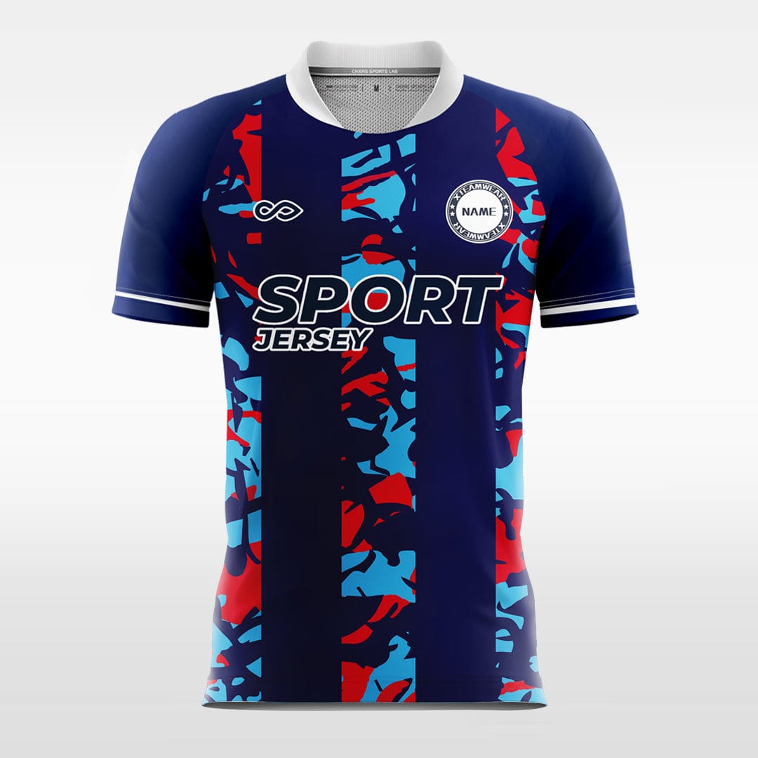 Cikers Sports Navy / S Mystery - Custom Soccer Jersey for Men Sublimation