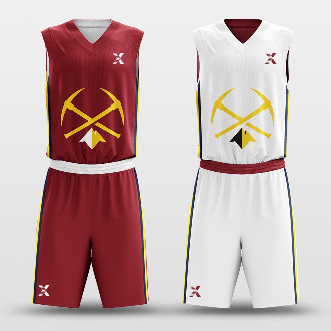 Cikers Sports Nuggets - Customized Reversible Sublimated Basketball Set
