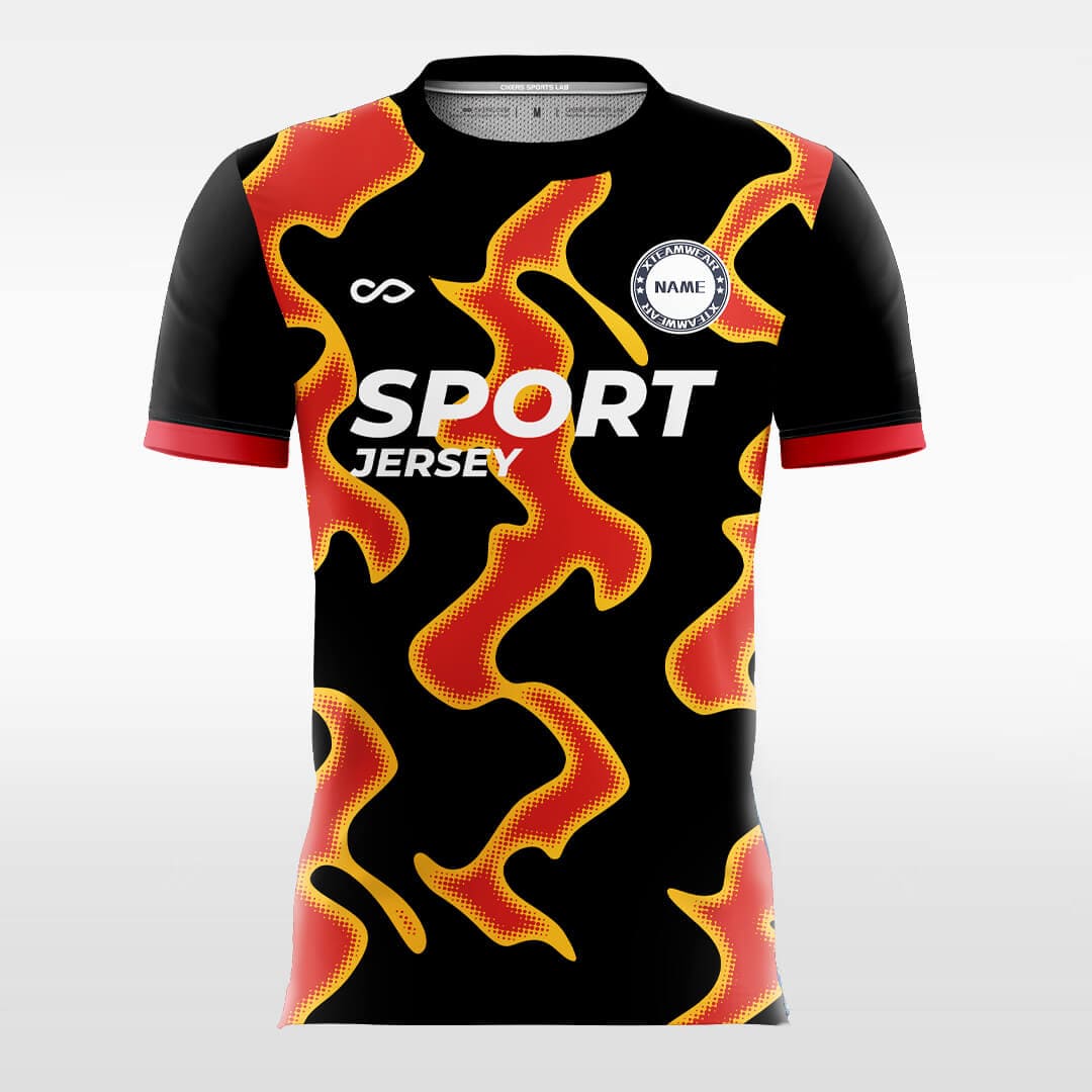 Cikers Sports Orange / S Cell - Custom Soccer Jersey for Men Sublimation FT060311S