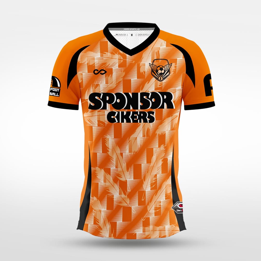 Cikers Sports orange / S Phantom Feather - Custom Soccer Jersey for Men Sublimation - WS201GYVX3