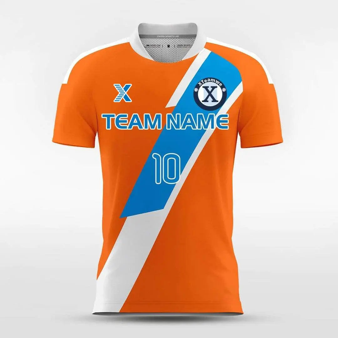 Cikers Sports Orange / S Shadow - Customized Men's Sublimated Soccer Jersey