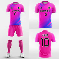 Cikers Sports pack Pink Sky - Men's Sublimated Fluorescent Soccer Jersey Kit
