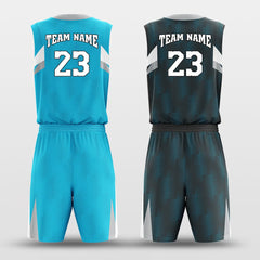 Cikers Sports Particles - Customized Reversible Sublimated Basketball Uniforms