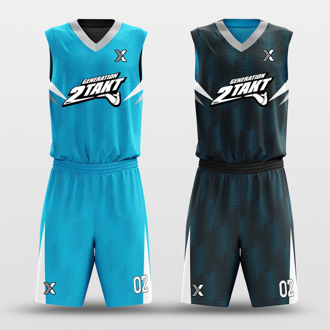 Cikers Sports Particles - Customized Reversible Sublimated Basketball Uniforms