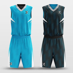 Cikers Sports Particles - Customized Reversible Sublimated Basketball Uniforms