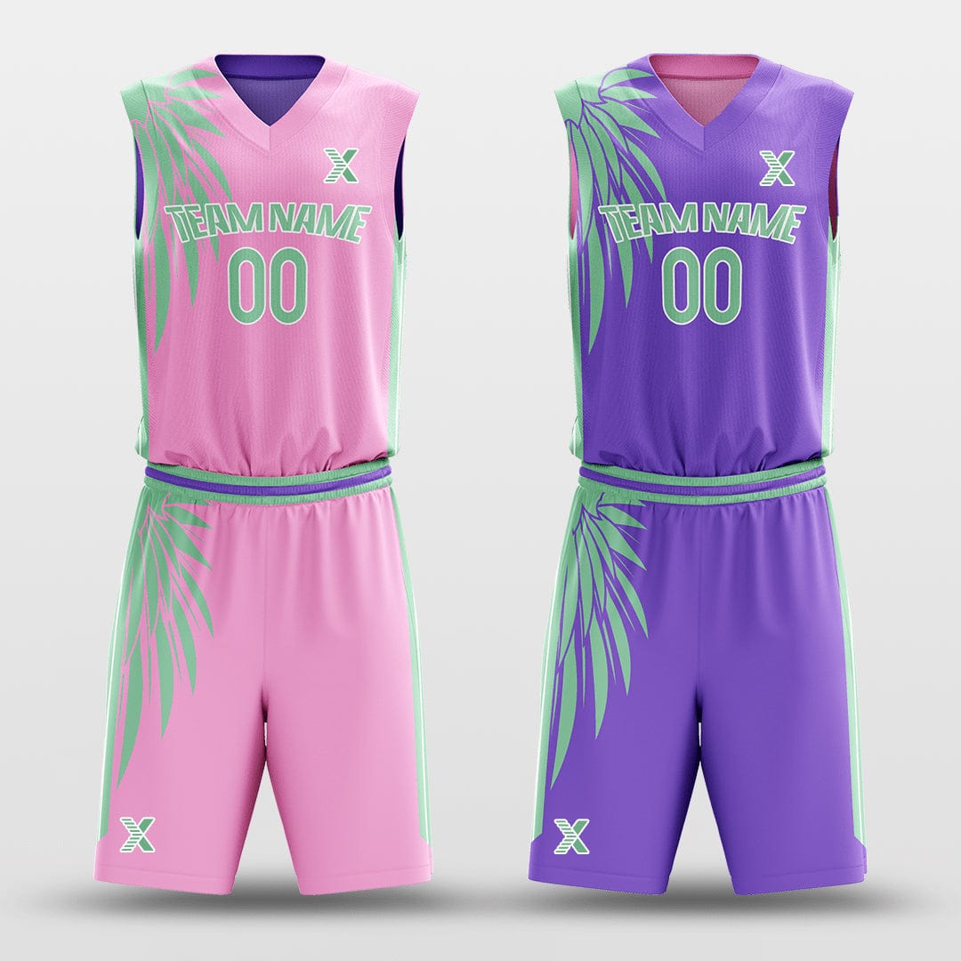 Cikers Sports Pink&Purple / S Classic 68 - Customized Reversible Sublimated Basketball Set