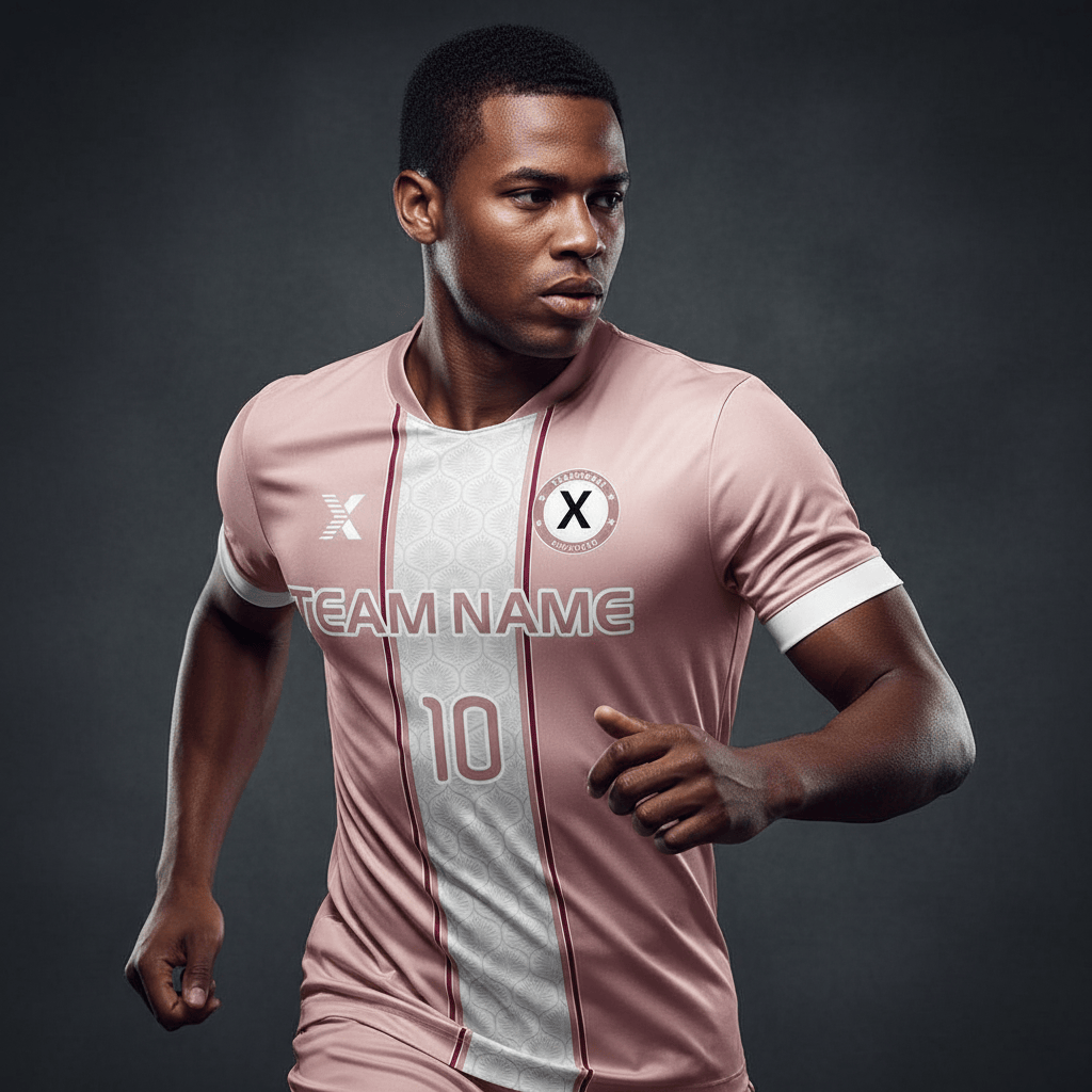 Cikers Sports Pink / S Apollo - Customized Men's Sublimated Soccer Jersey