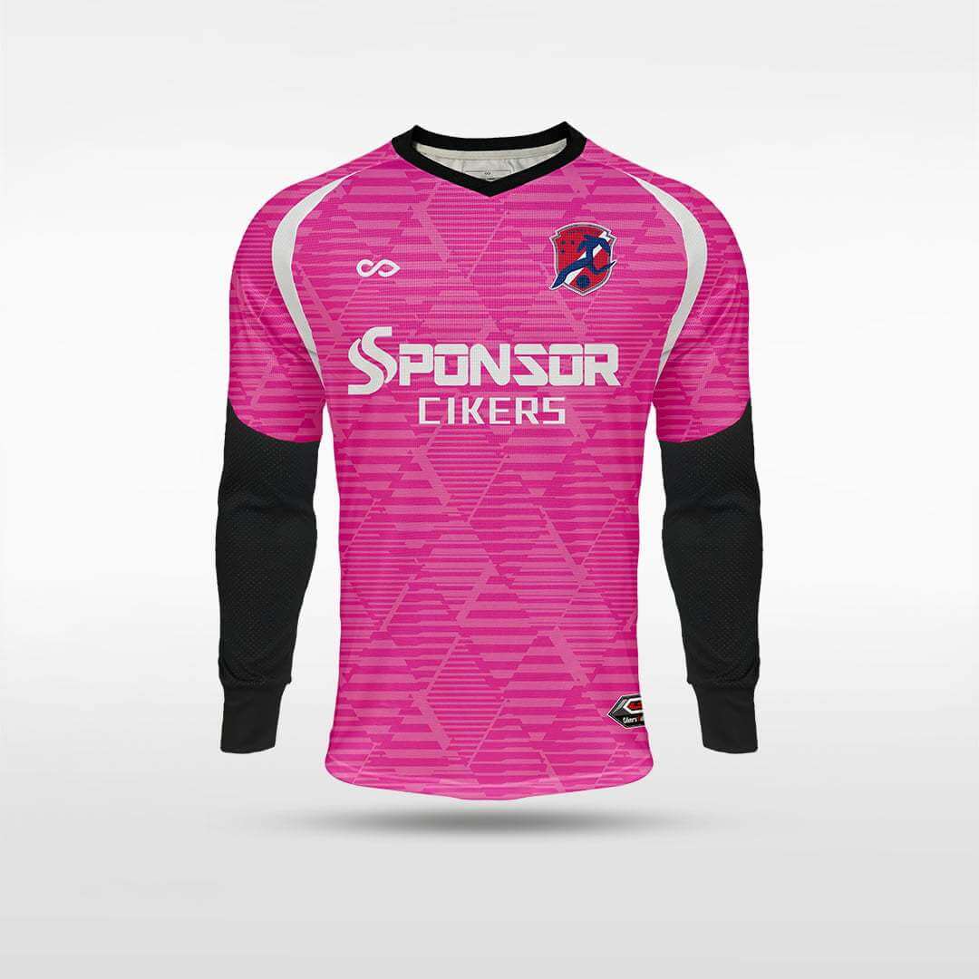 Cikers Sports Pink / S Blood Shadow - Customized Kids Goalkeeper Long Sleeve Soccer Jersey