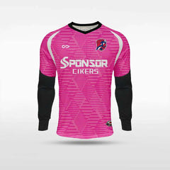 Cikers Sports Pink / S Blood Shadow - Customized Kids Goalkeeper Long Sleeve Soccer Jersey