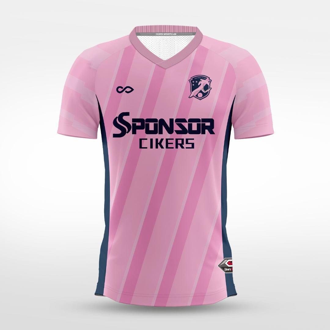 Cikers Sports pink / S front boundary - Custom Soccer Jersey for Men Sublimation - WS201GYUU3