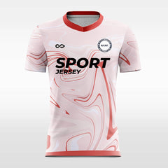Cikers Sports Pink / S Waves - Custom Soccer Jersey for Men Sublimation FT060101S